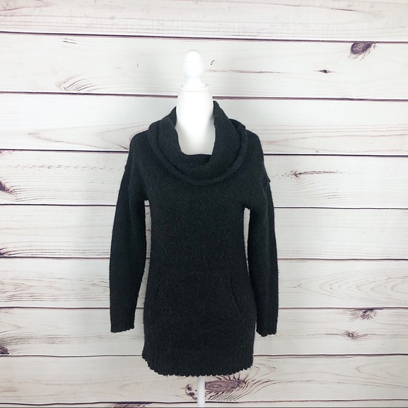 Lucky Brand Gray Wool Knitted Cowl Neck Sweater - Picture 1 of 7